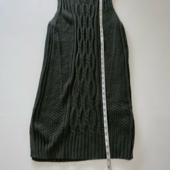 LOVE RICHE green sleeveless sweater dress tunic comfy stretch casual medium - Picture 7 of 8